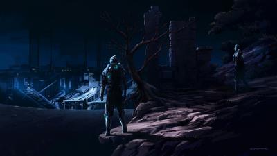 Silhouette man anonymous 4k wallpaper