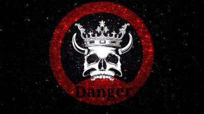 Skull crown danger 4k wallpaper