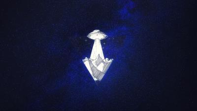 Space ship starry sky space 4k wallpaper