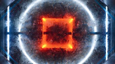 Square circle shapes 4k wallpaper