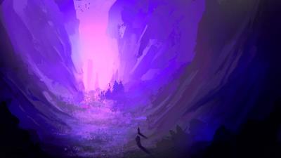 Wanderer silhouette rocks 4k wallpaper