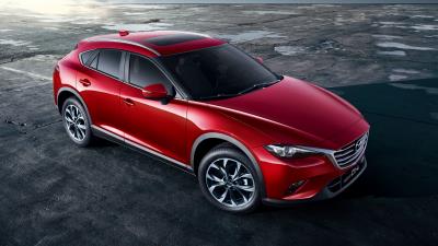 Mazda cx 4 red side view 4k wallpaper