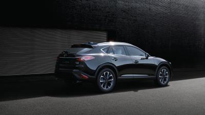 Mazda cx 4 side view black 4k wallpaper