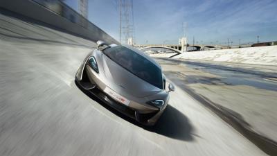 Mclaren 570s blade silver 2017 4k wallpaper