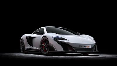 Mclaren 675lt 2015 white 4k wallpaper