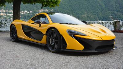 Mclaren p1 sportscar side view 4k wallpaper