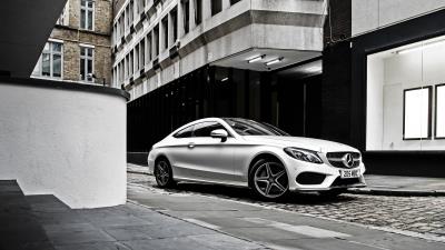 Mercedes benz c class amg c205 4k wallpaper