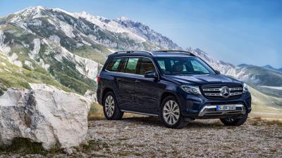 Mercedes benz cls class x166 car side view 4k wallpaper