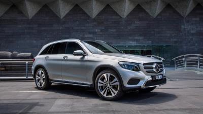 Mercedes benz glc class x253 side view 4k wallpaper