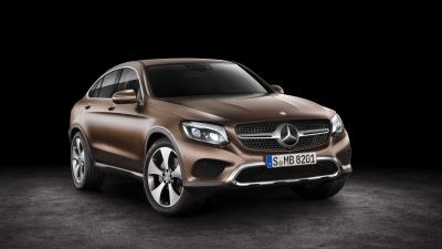 Mercedes benz glc coupe 2017 4k wallpaper