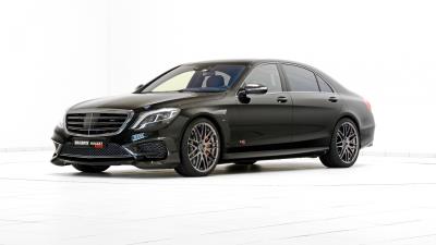 Mercedes benz s class w222 black side view 4k wallpaper