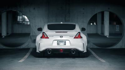 Nissan car rear view 4k wallpaper