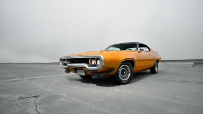 Plymouth road runner 1971 front view 4k wallpaper