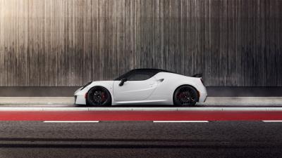 Pogea racing alfa romeo 4c side view 4k wallpaper
