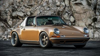 Porsche 911 singer side view 4k wallpaper