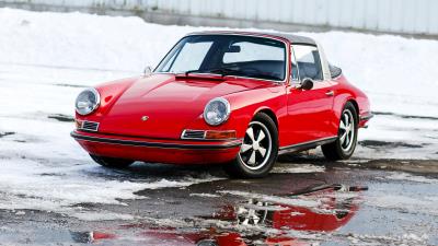 Porsche 911 targa 1969 car 4k wallpaper