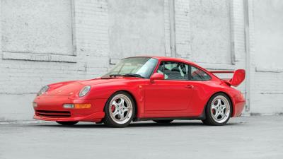 Porsche carrera red side view 4k wallpaper