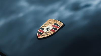 Porsche logo car 4k wallpaper