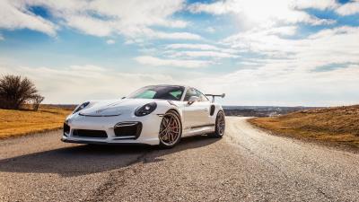 Porsche vorsteiner 991 v rt sports car side view 4k wallpaper