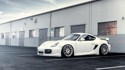Porsche white wheels 4k wallpaper