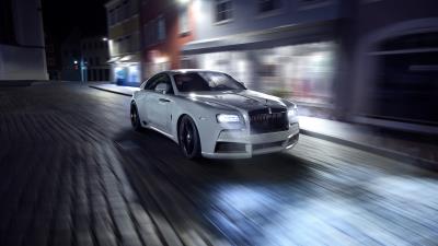Rolls royce spofec white side view motion 4k wallpaper