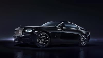 Rolls royce wraith black badge geneva 2016 4k wallpaper