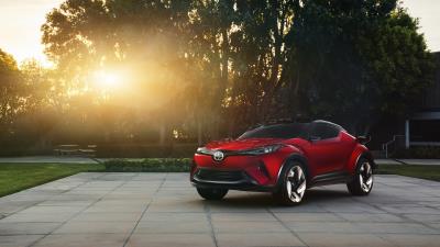 Scion c hr concept side view 4k wallpaper