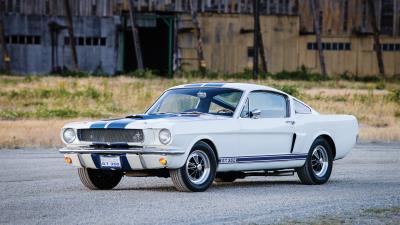 Shelby ford mustang gt350 side view 4k wallpaper