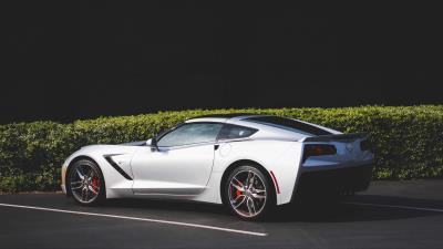Sports car side view gray 4k wallpaper