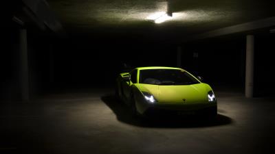 Superleggera lp570 4 green gallardo lamborghini 4k wallpaper