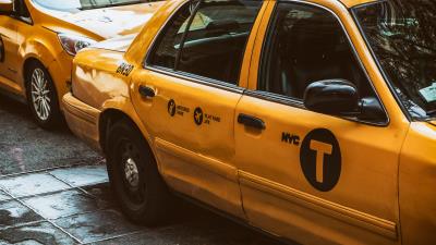 Taxis car new york 4k wallpaper