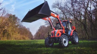 Tractor ursus farm machine 4k wallpaper