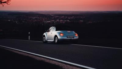 Volkswagen car road 4k wallpaper