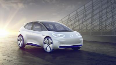 Volkswagen id paris motor show 4k wallpaper