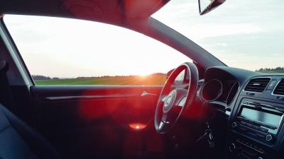 Volkswagen salon steering 4k wallpaper