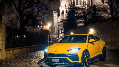 Yellow lamborghini urus 2018 4w 4k wallpaper
