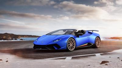 2018 lamborghini huracan perfomante spyder 4k wallpaper