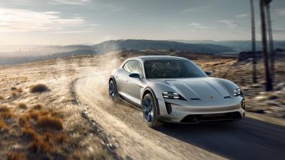 2019 porsche mission e cross turismo 4k wallpaper