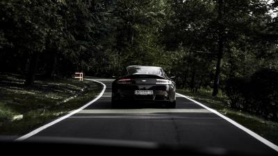 Aston martin car black 4k wallpaper