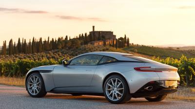 Aston martin db11 side view 4k wallpaper