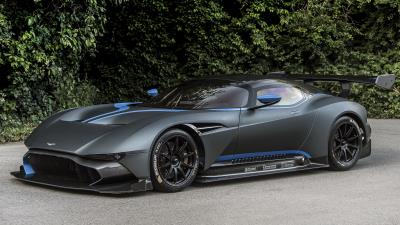 Aston martin vulcan side view 4k wallpaper