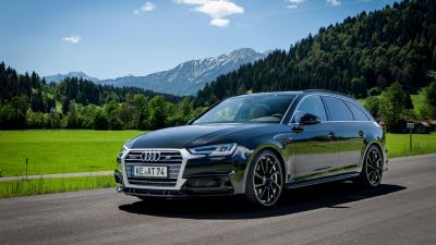 Audi a4 avant motion road 4k wallpaper