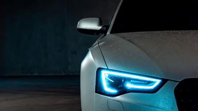 Audi a5 audi headlight 4k wallpaper
