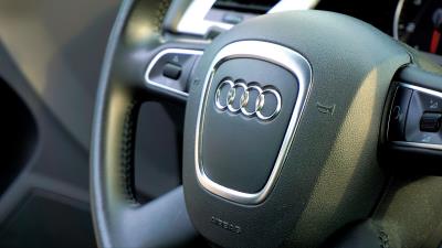Audi car steering wheel control 4k wallpaper
