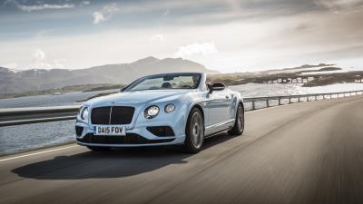 Bentley continental gt v8 convertible side view 4k wallpaper
