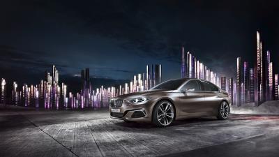 Bmw concept compact sedan 4k wallpaper