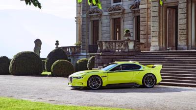 Bmw csl hommage light green 4k wallpaper