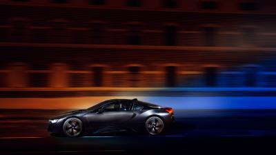 Bmw i8 bmw speed 4k wallpaper