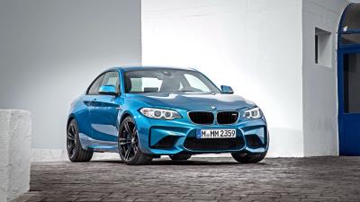 Bmw m2 f87 side view 4k wallpaper