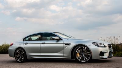 Bmw m6 gran coupe side view gray 4k wallpaper